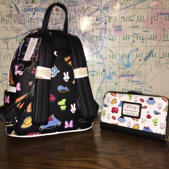 Loungefly character outfit  backpack and wallet bu